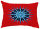 Sea Wheel 14"x20" Decorative Nautical Outdoor Pillow, Red