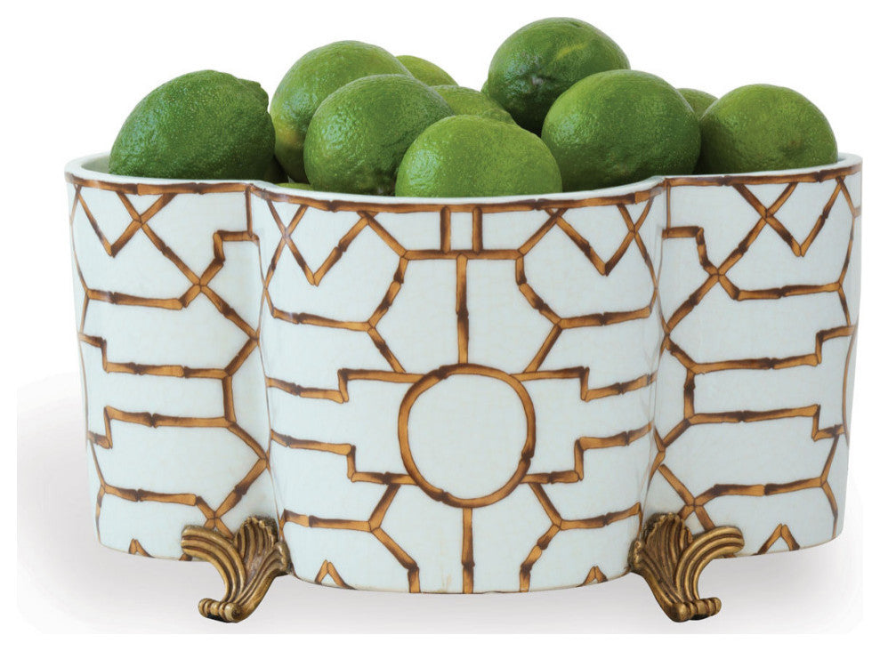 Scalamandre Baldwin Quatrefoil Planter