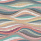 Pink & Teal Mosaic Waves Peel & Stick Wallpaper