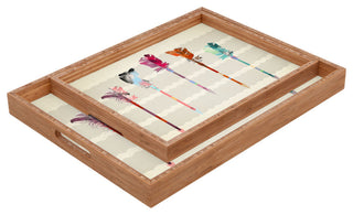 Iveta Abolina Feathered Arrows Rectangular Tray