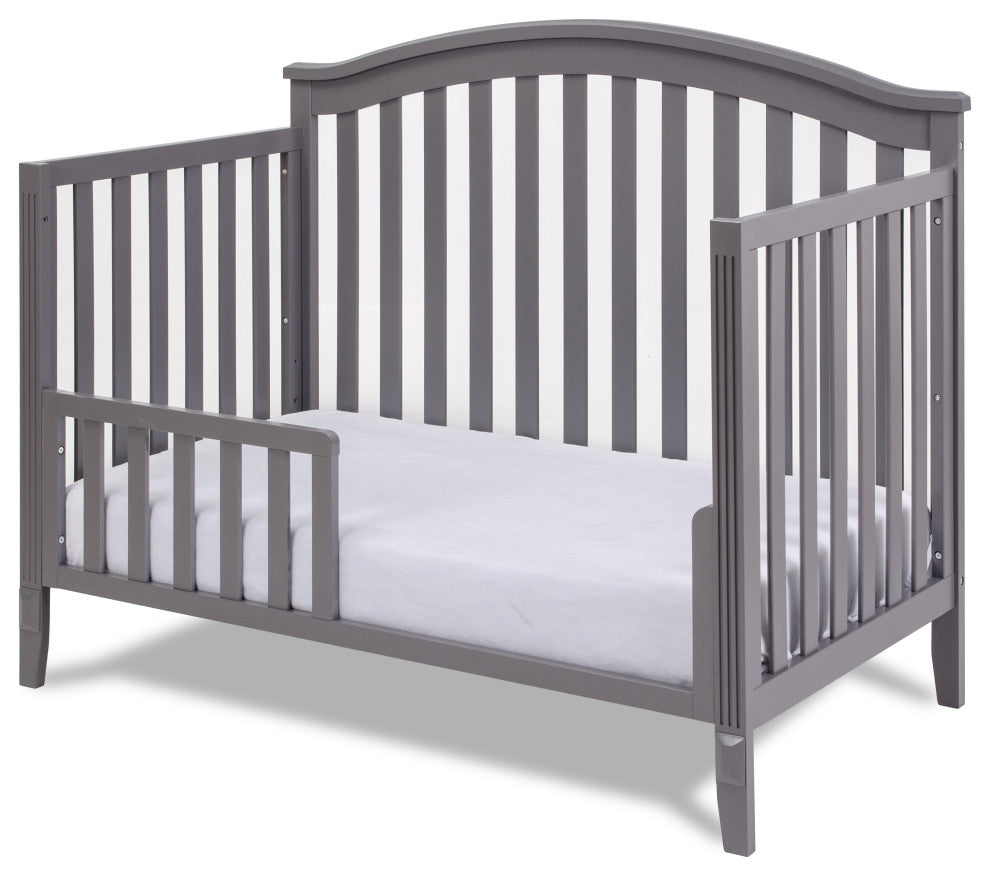 Kali 4-in-1 Convertible Crib, Gray, No Changer