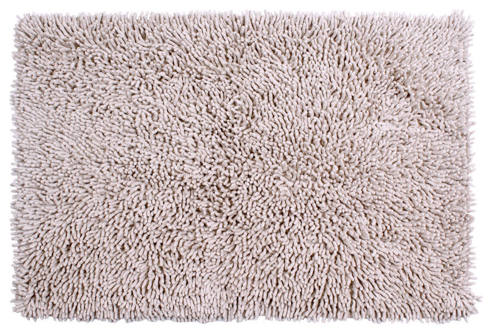 Shaggy Lux Bath Rug Bath Rugs Set, 24x36 Rectangle, Sand