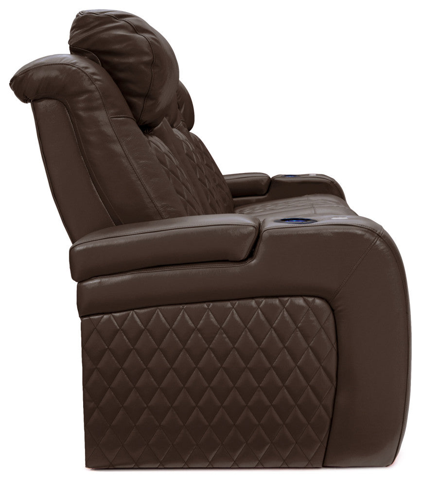 Seatcraft Euphoria Home Theater Seating, Brown, Sofa