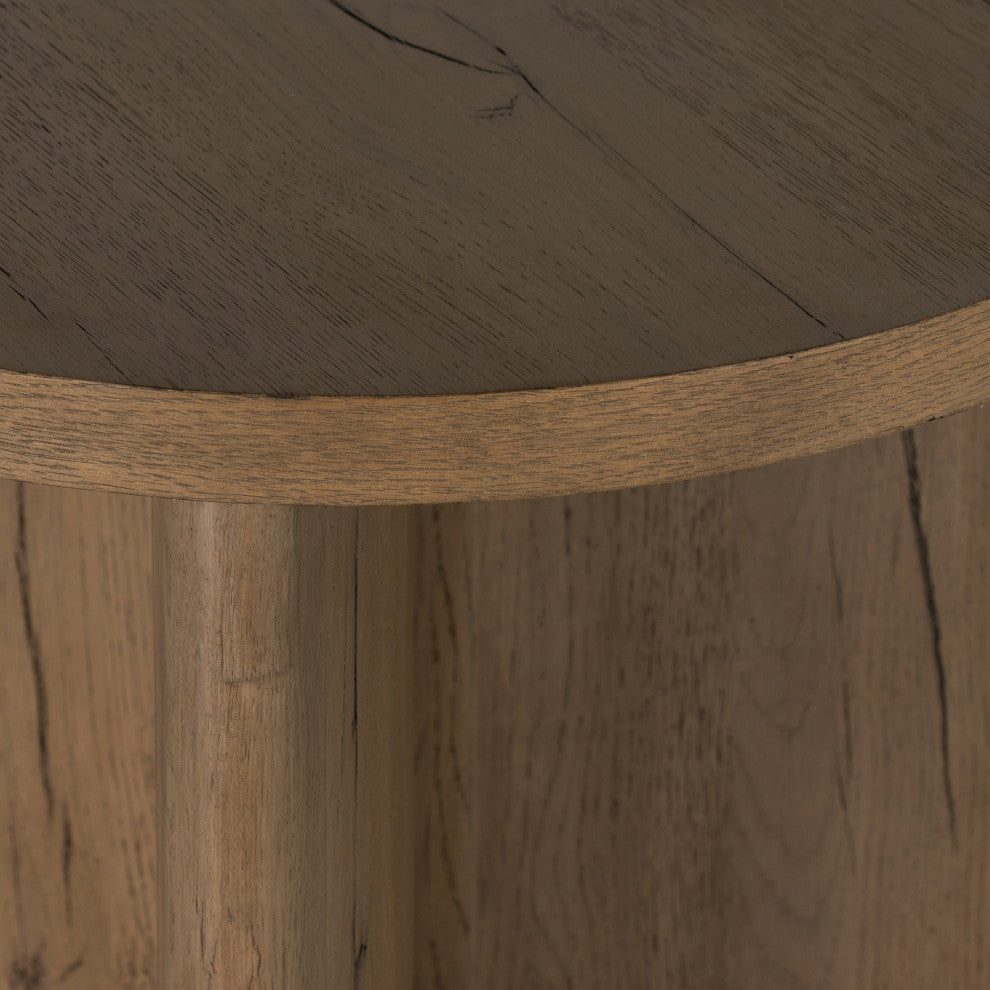 Toli End Table-Wood-Rustic Grey