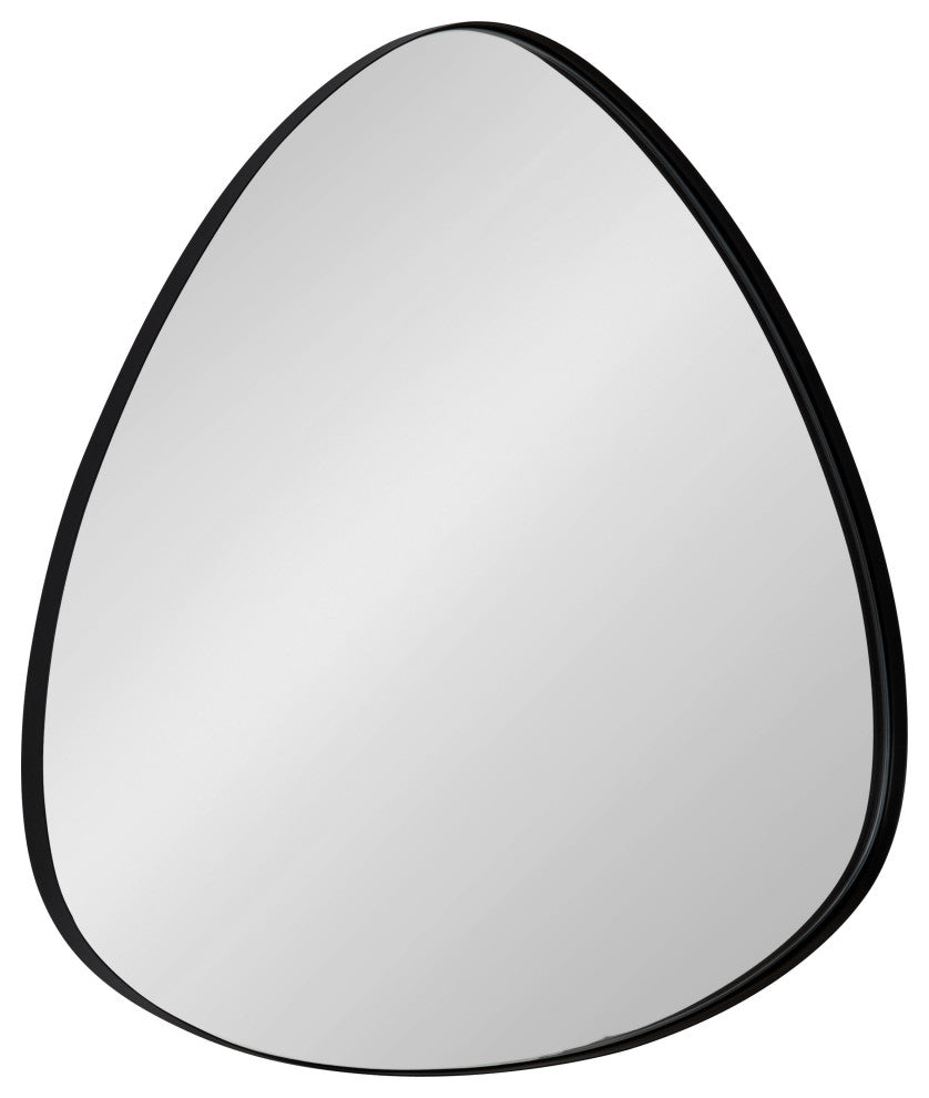 Rollo Framed Triangle Mirror, Black 24x24