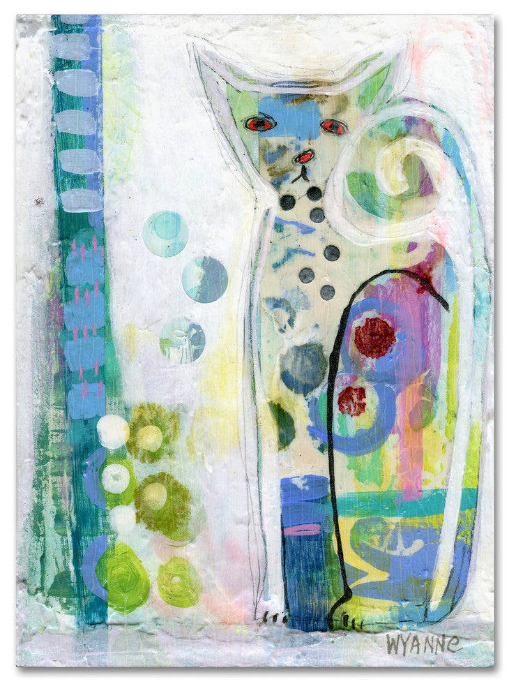Wyanne 'Calico Cat' Canvas Art, 19"x14"