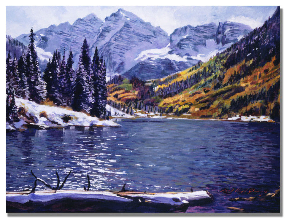 'Rocky Mountain Solitude' Canvas Art by David Lloyd Glover, 32"x24"