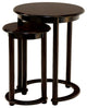 Round Nesting Table, 2-Piece, Espresso