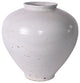 Large White Crackle Cone Shaped Jar