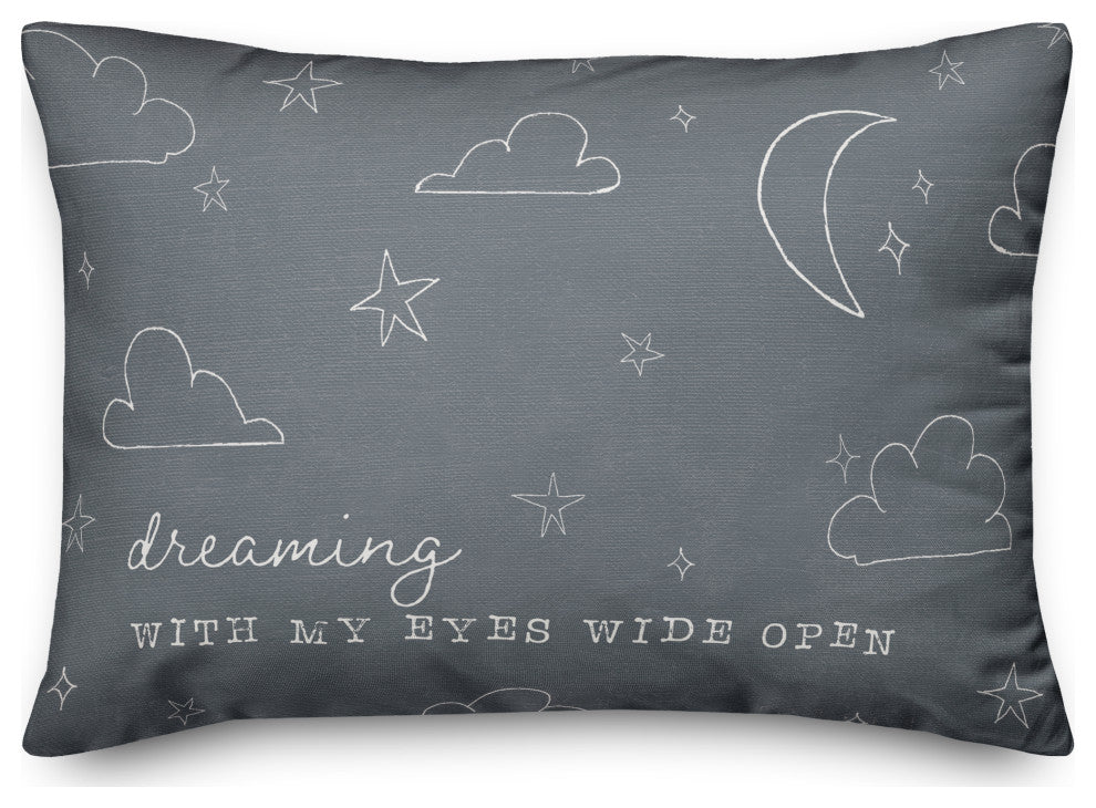 Dreaming With my Eyes Wide Open 14"x20" Spun Poly Pillow