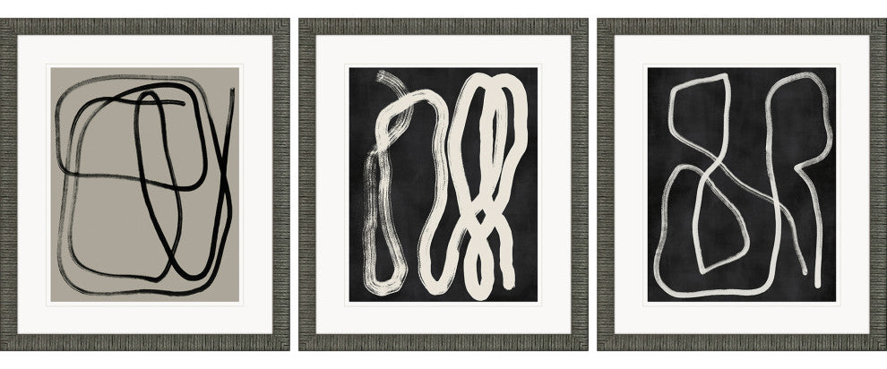 Naive Lines I Artwork, 3-Piece Set