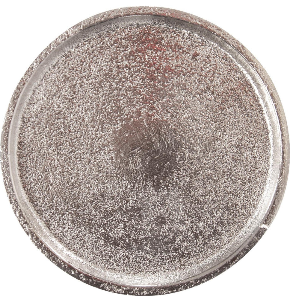 Silver Abstract Figure Candle Holder