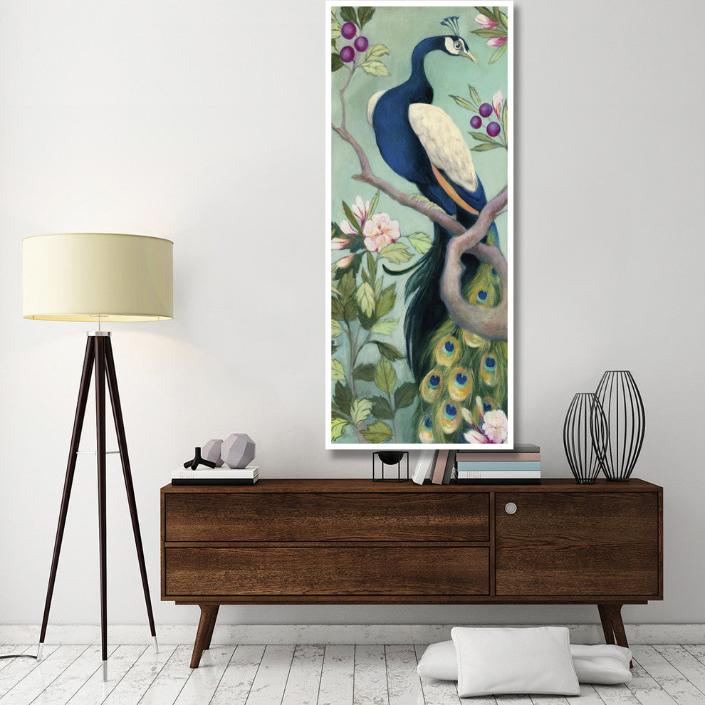 "Pretty Peacock I" Digital Paper Print by Julia Purinton, 32"x77"