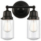 Innovations 623-2W-BK-G314 2-Light Bath Vanity Light, Matte Black