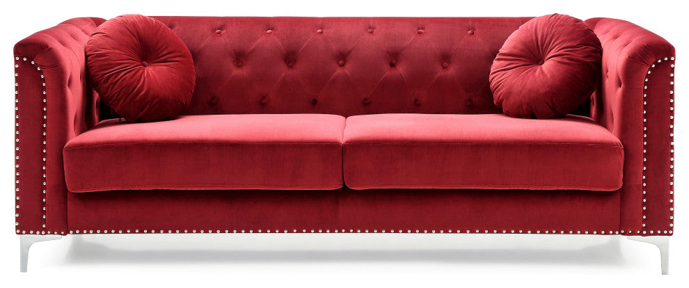 Pompano Sofa, Burgundy