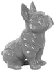 Ceramic Figurine, Gloss Gray