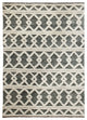 5" x 7" Gray and White Boho Chic Area Rug
