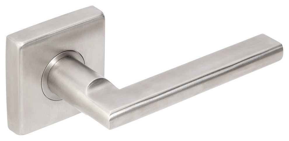 Sunrise Lever, Tubular Privacy, Satin Stainless Steel, 2-3/8" Backset