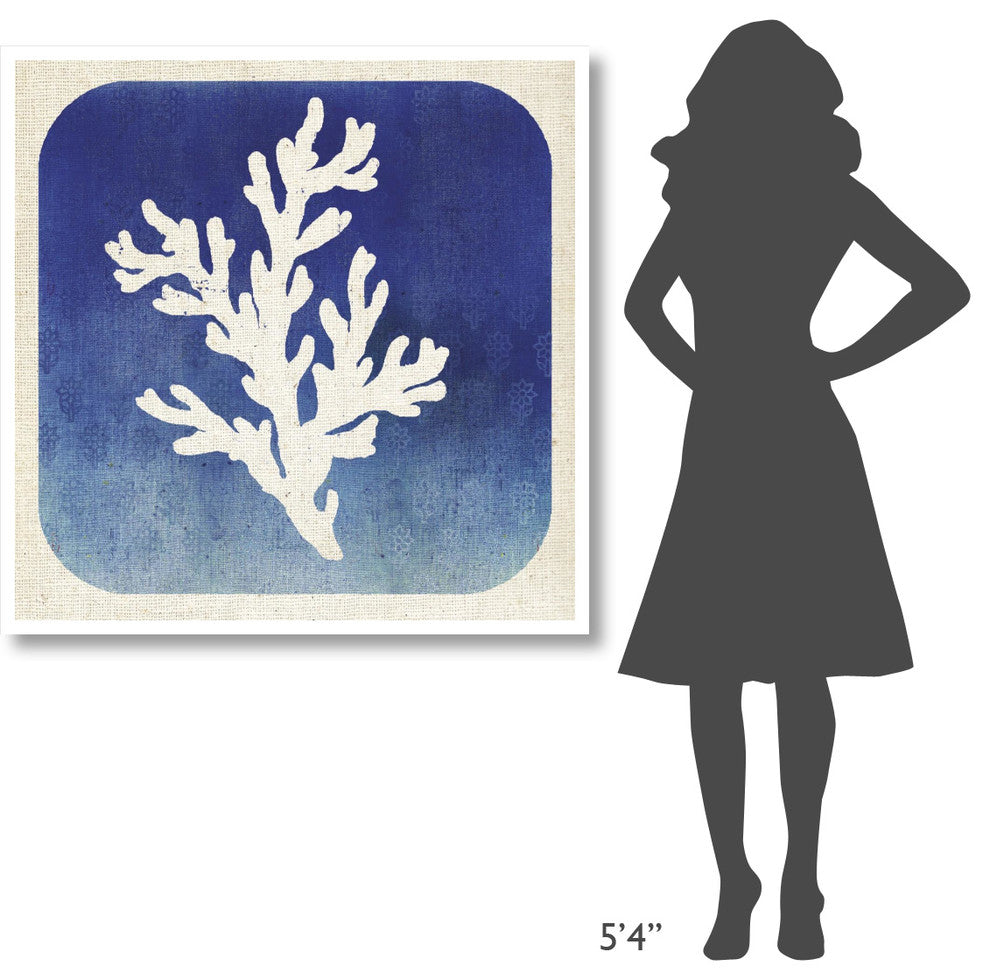 "Watermark Coral" Digital Paper Print by Studio Mousseau, 42"x42"
