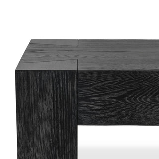 Bristol Cracked Oak 72" Console Table by Kosas Home, Meadow Black