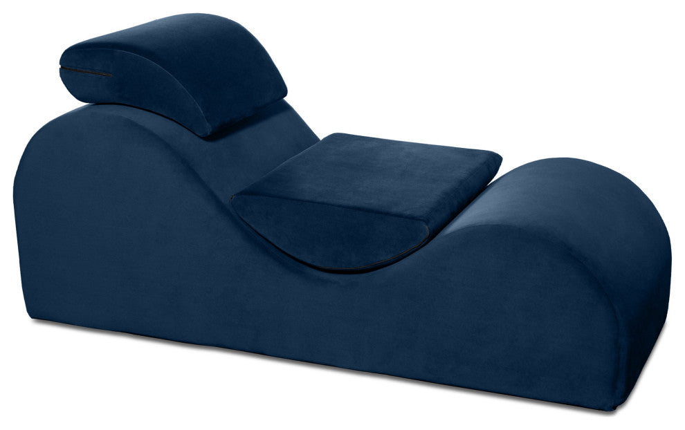 Avana Luvu Lounger-Chaise Lounge for Yoga, Exercise & More - Ink Blue
