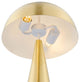 Table Lamp, Gold, Metal, Modern, Mid Century Kitchen Cafe Bistro Hospitality