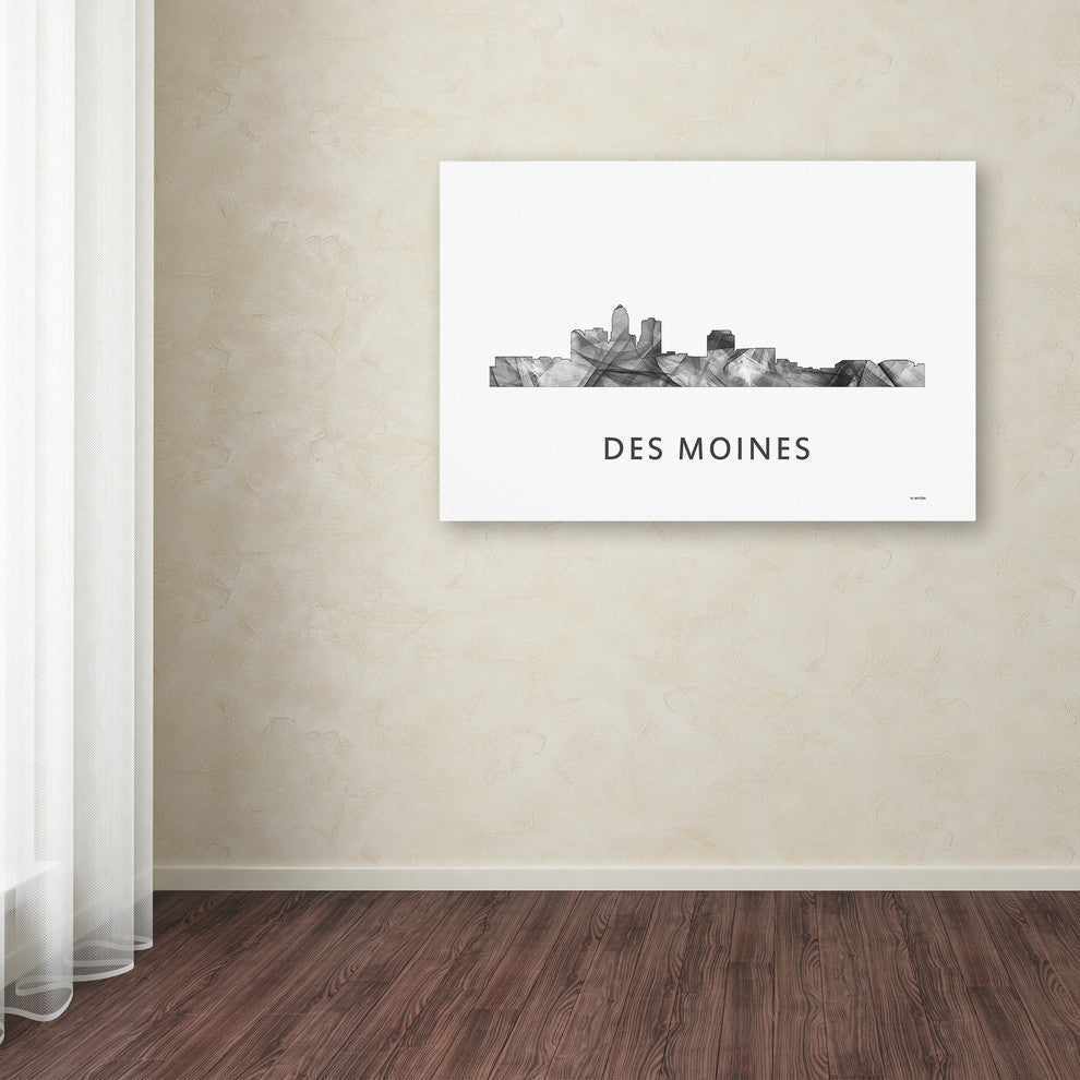 'Des Moines Iowa Skyline' Canvas Art, 32x22