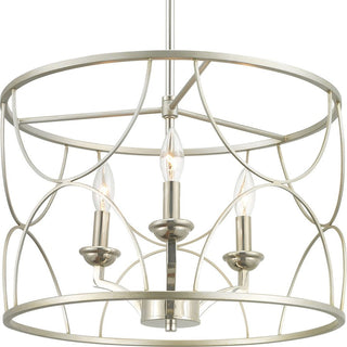 Progress Lighting Landree Three-Light Chandelier, Silver Ridge, P400177-134