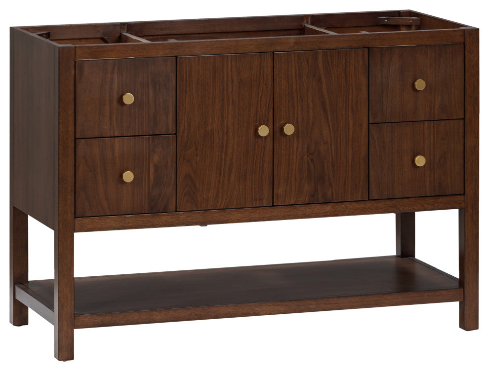 Zoe Vanity Only, Walnut Collection, 48"
