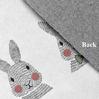 Bunny Triplets Easter Chenille Rug, Laurel Tree Green, 2'x3'