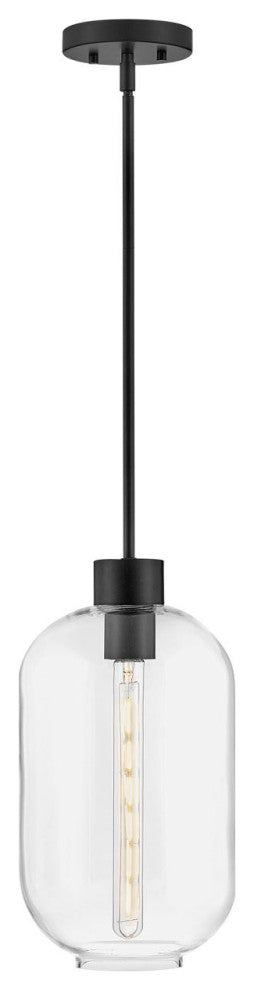 Lark Greer 8.5" Small Pendant Light, Black