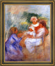 Pierre Auguste Renoir La Famille - 16" x 20" Framed Premium Canvas Print