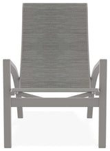 Kendall Sling Stackable Outdoor Lounge Chair, Sicily/Warm Gray