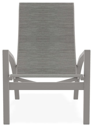 Kendall Sling Stackable Outdoor Lounge Chair, Sicily/Warm Gray