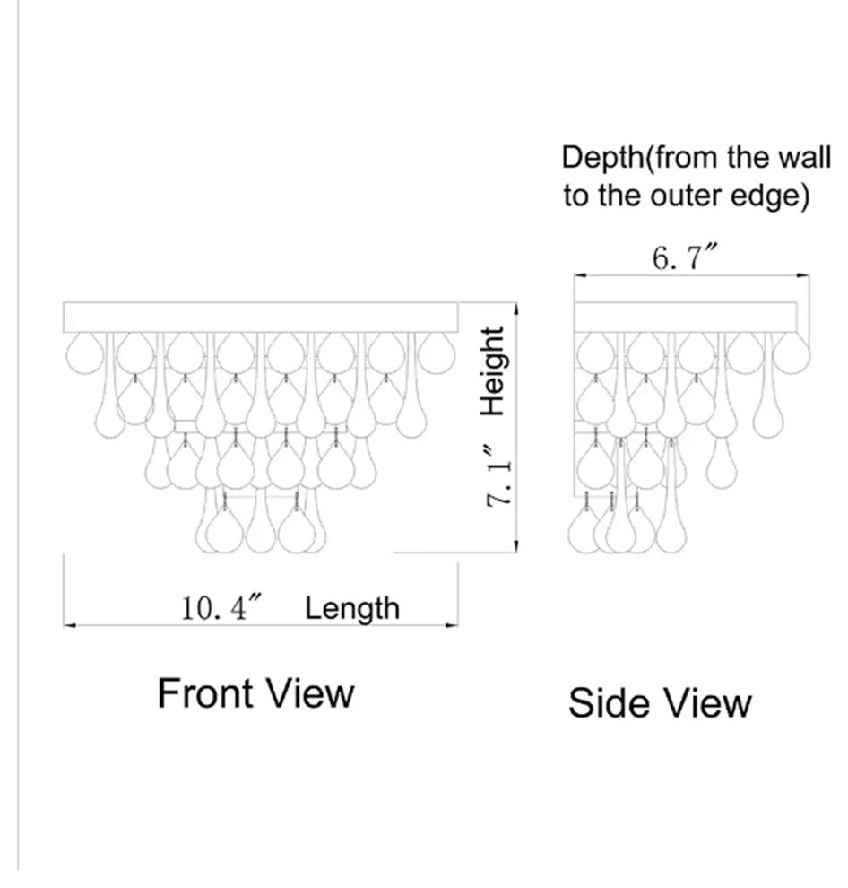 Cindy Taylor 2-light Crystal Wall Sconce