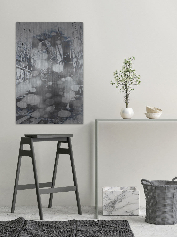 "Skyscraper" Print on Brushed Aluminum, 30"x45"