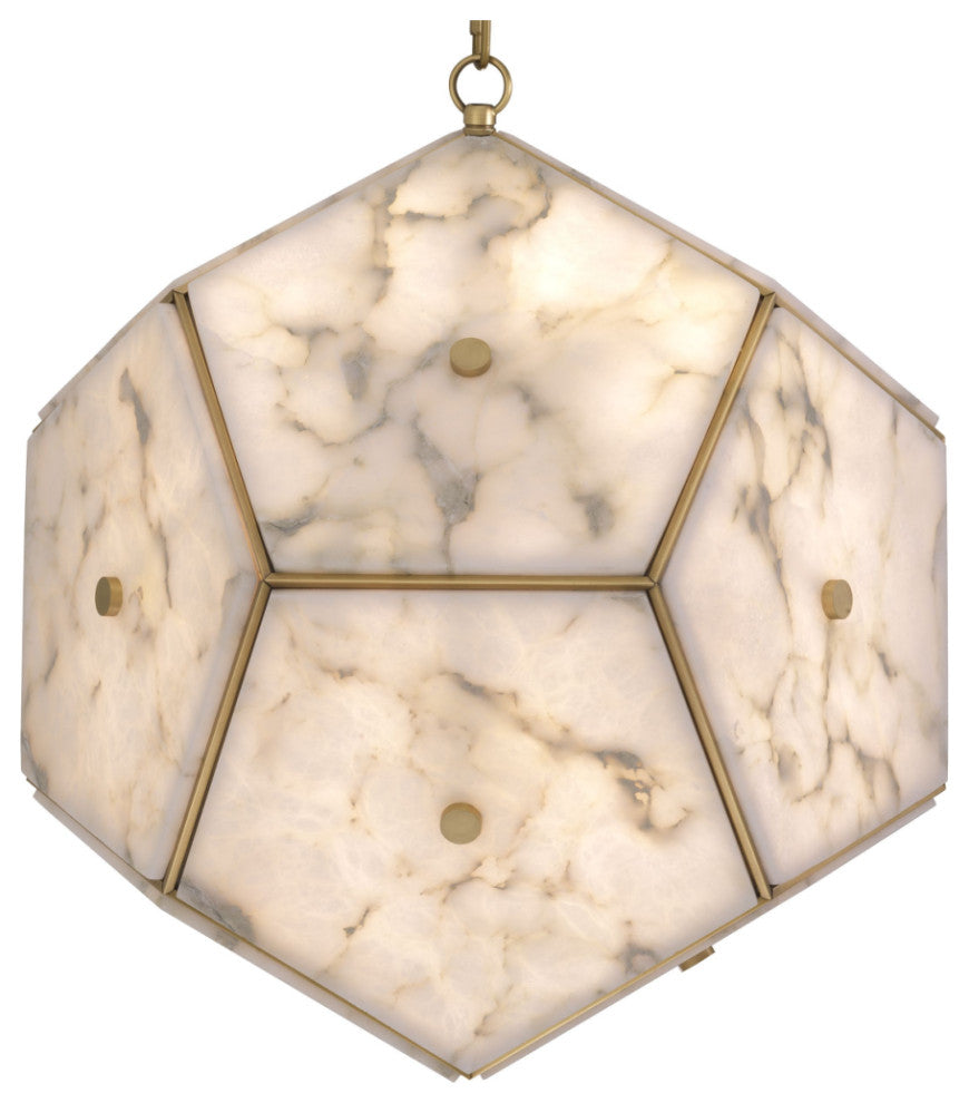 Pentagonal Alabaster Lantern | Eichholtz Gallo
