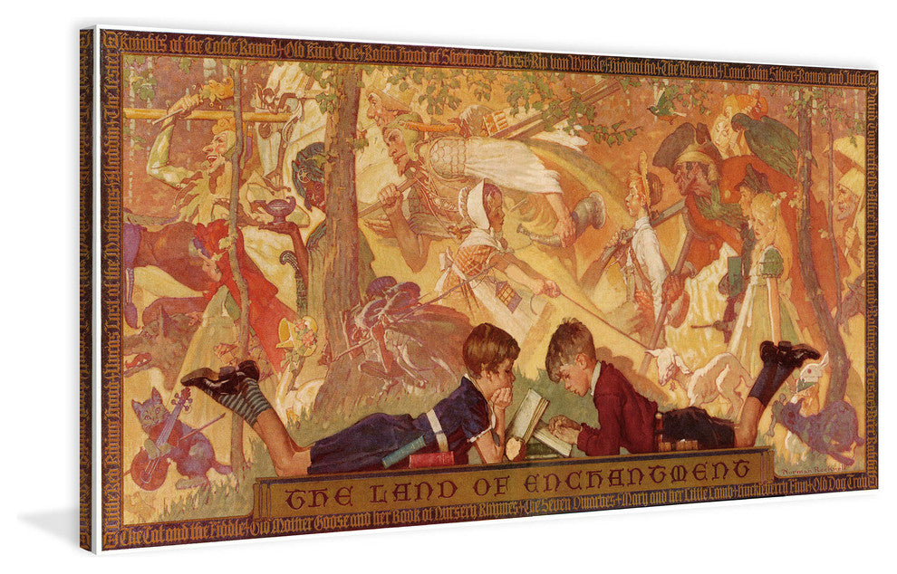 "Land of Enchantment"  Painting Print on Canvas by Norman Rockwell