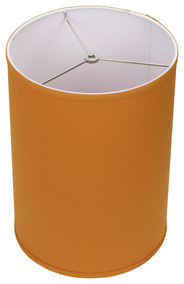 Fenchel Shades 11"x11"x15" Spider Attachment Drum Lamp Shade, Linen Gold