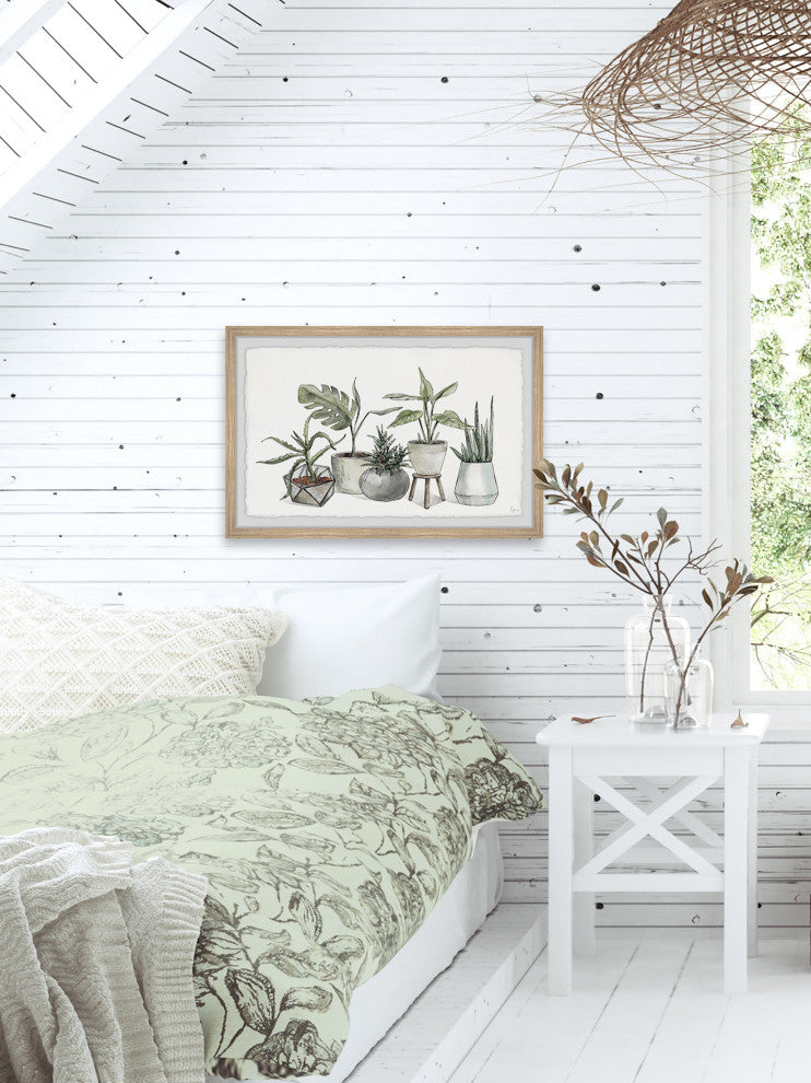 "Dazzling Foliage" Framed Painting Print, 12x8