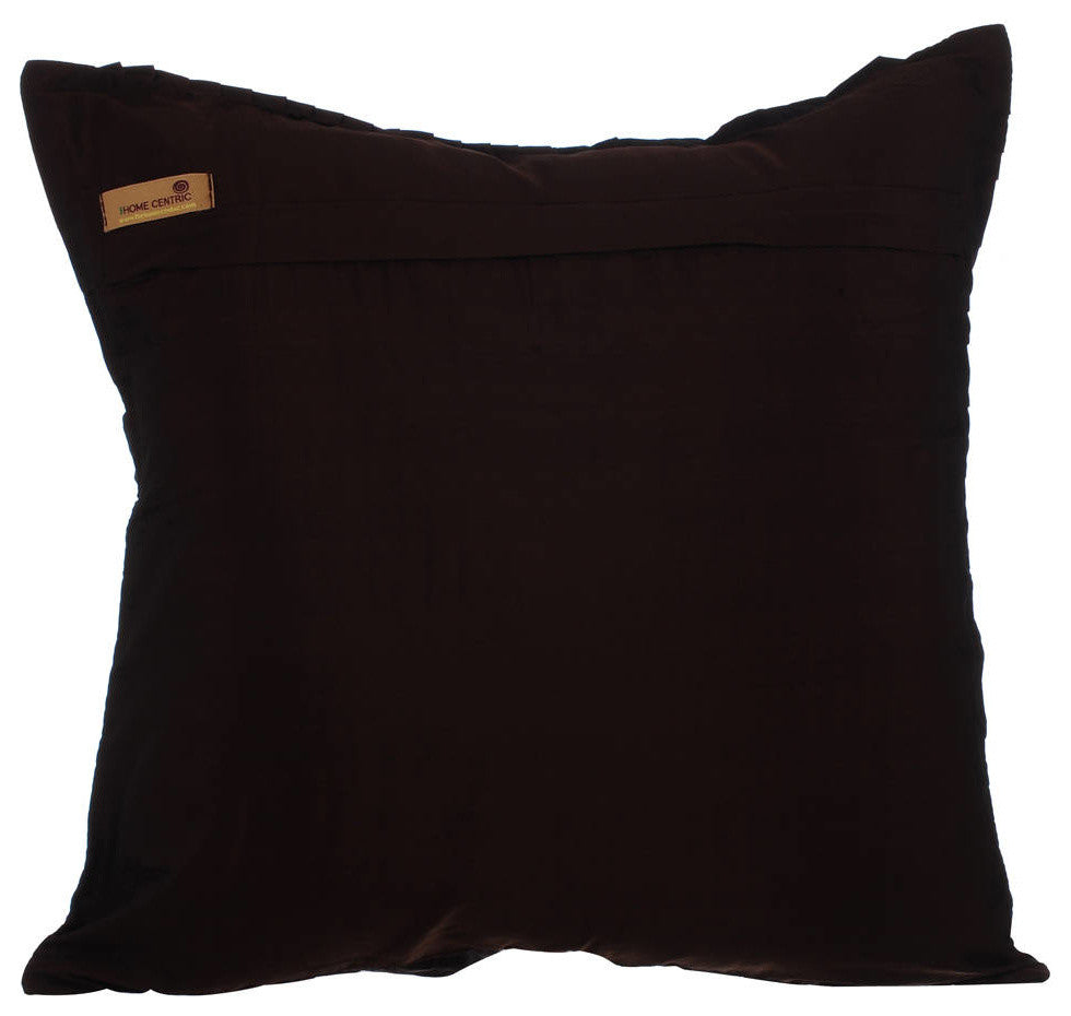 Brown Decorative Throw Pillow Covers 16"x16" Silk PillowCase - Step By Step
