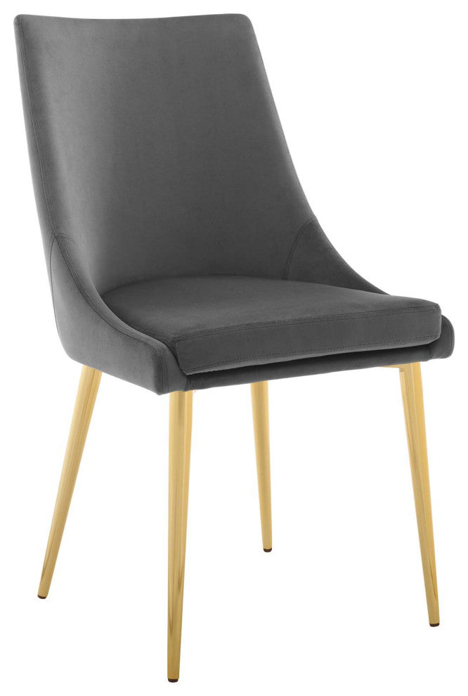 Viscount Modern Accent Performance Velvet Dining Chair