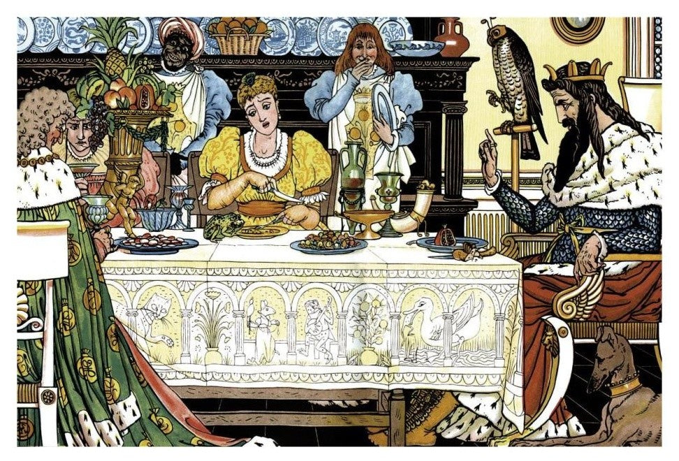 "Frog Prince Title Page" Digital Paper Print by Walter Crane, 26"x18"