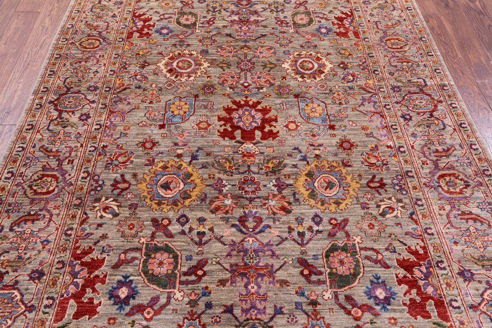 Hand Knotted Persian Fine Serapi Rug 5' 11" X 8' 7" - Q12635