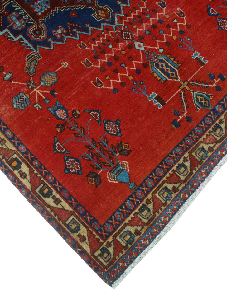 Semi-Antique Jorge Red Rug