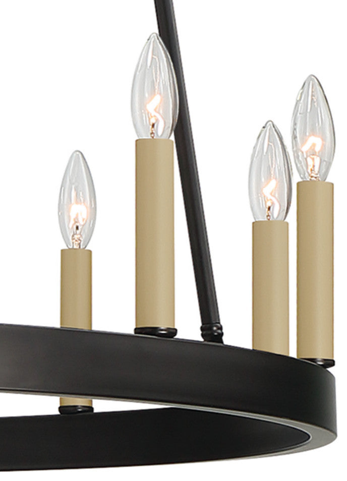 26-Light Candle Style Wagon Wheel Chandelier