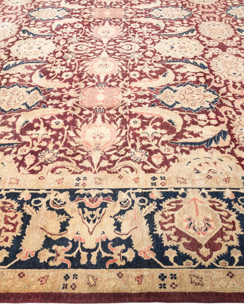 Isabella, One-of-a-Kind Hand-Knotted Area Rug Red, 8'1"x10'4"