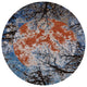 Ahgly Company Indoor Round Mid-Century Modern Area Rugs, 6' Round
