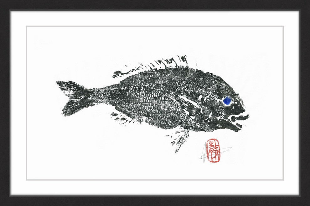 "Sea Perch" Framed Painting Print, 18"x12"