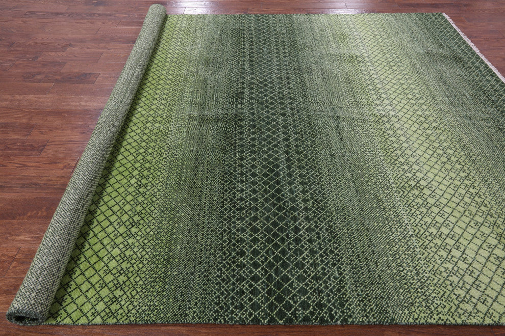 Savannah Grass Handmade Wool Rug 8' 0" X 9' 11" - Q13213